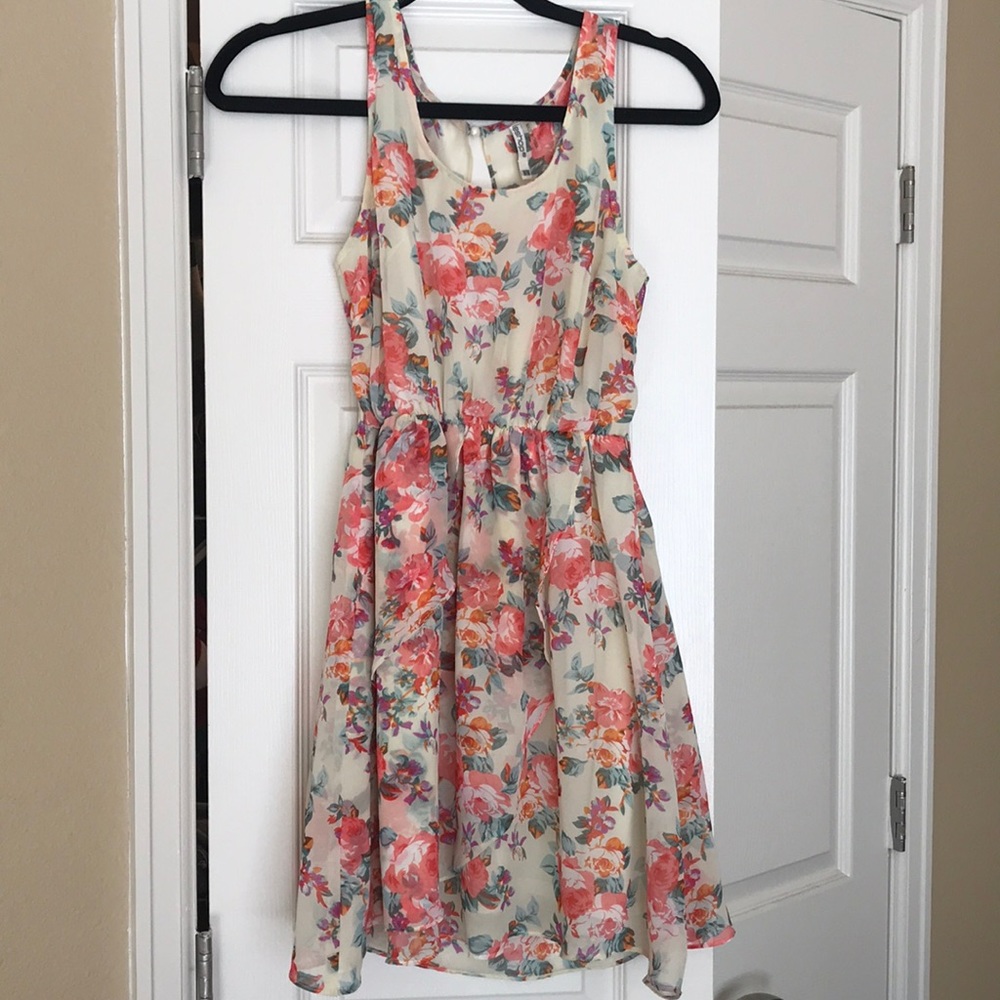 Yellow Floral Dress, M